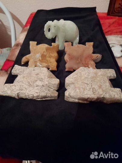 Фигурки для литотерапии, оникс, яшма