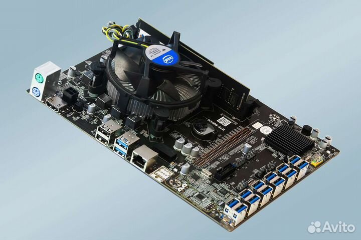 Материнская плата btc b250c на 12 карт комплект