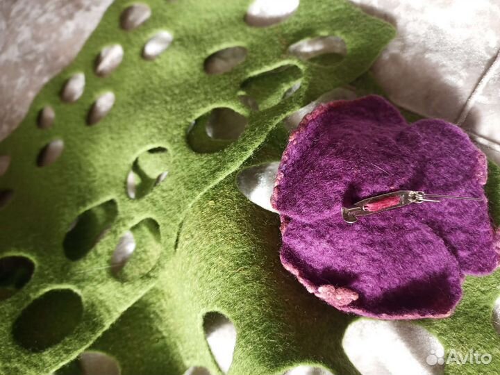 Шарфик-воротник шерсть