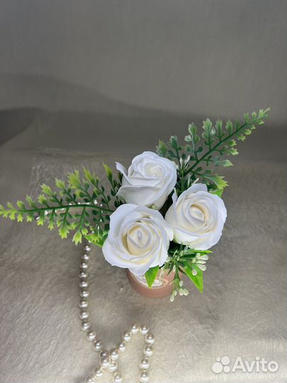 Букет из мыльных роз