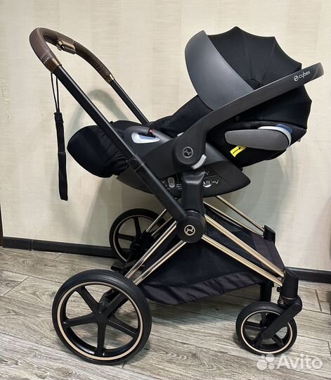 Коляска 3 в 1 Cybex Priam Ferrari Rose Gold