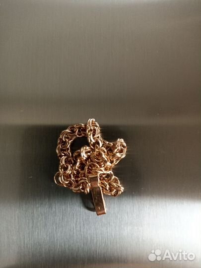 Золотой женский браслет бисмарк