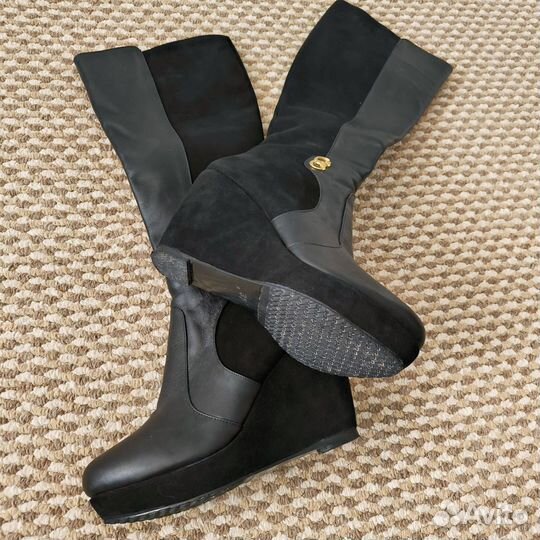 Сапоги женские натуральная кожа 37