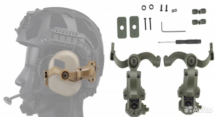 Крепление,адаптеры для наушников на шлем,опт,розн
