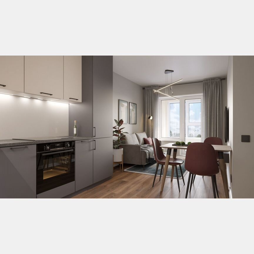 2-к. квартира, 61,1 м², 9/12 эт.