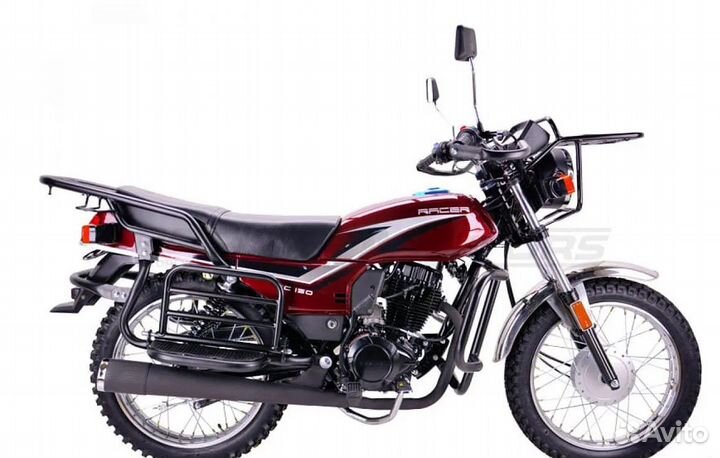 Мотоцикл racer tourist-150 птс (черно-зеленый)