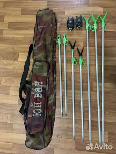 Подставки под удилища и сигнализатор клева