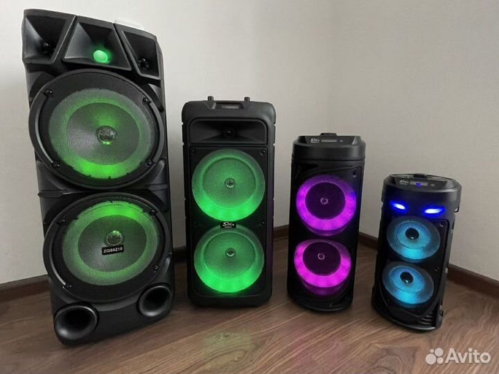 Блютуз колонка мощная с беспроводным караоке