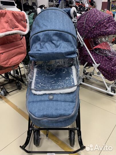 Детские санки коляска ника