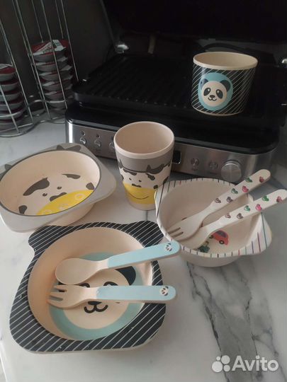 Наборы детской посуды из бамбукового волокна