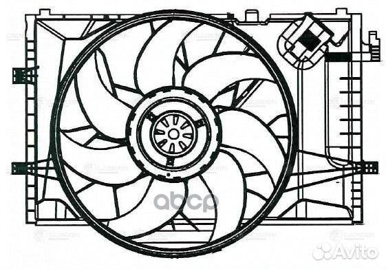 Вентилятор радиатора охлаждения MB C(W203) 00