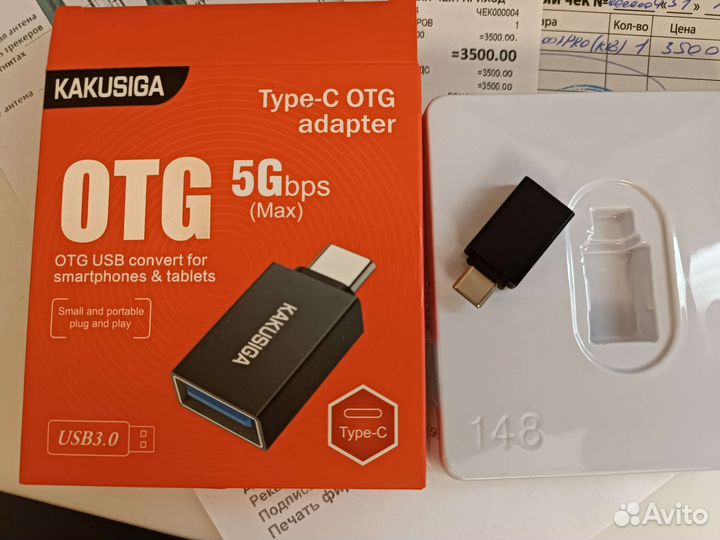 Миниатюрный диктофон Savetek + OTG USB Type-C