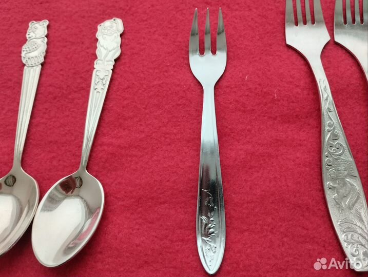 Вилки, ложки детские СССР