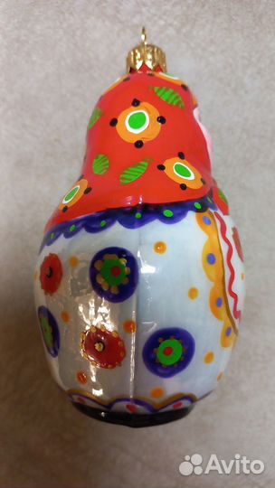 Ёлочная игрушка Матрёшка Весёлый переполох Ариель