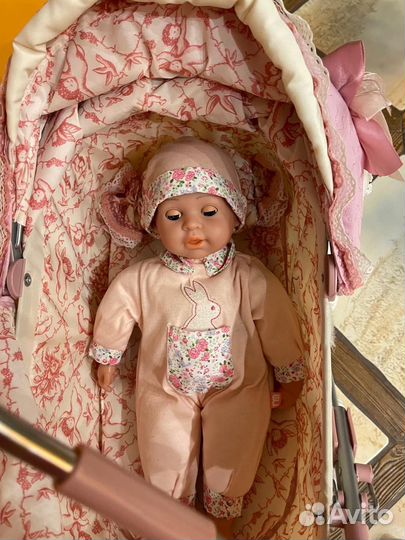Коляска для куклы Martina с куклой