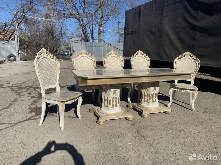Стол и стулья Люкс