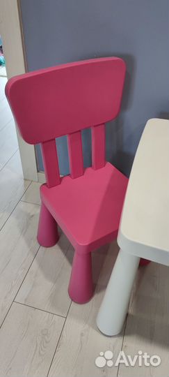 Стол и стул IKEA маммут