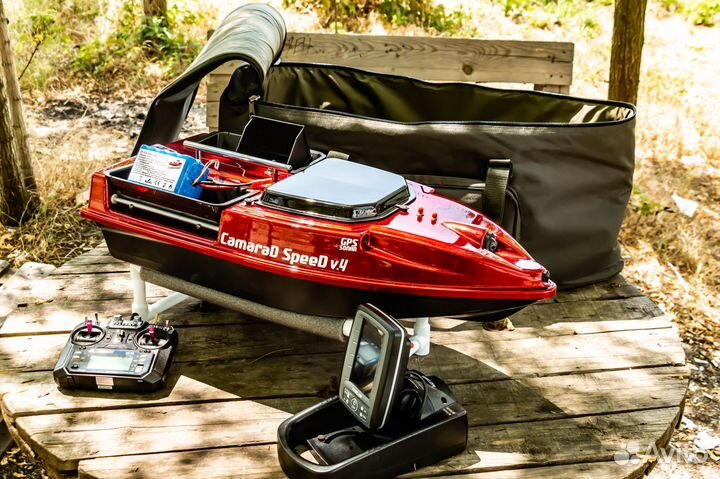 Карповый кораблик,камера,25А,эхолот,сброс,сумка