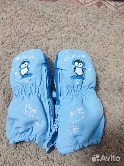 Варежки. (краги) 2-4 года бу