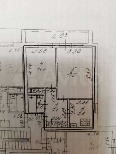 2-к. квартира, 47,6 м², 3/5 эт.
