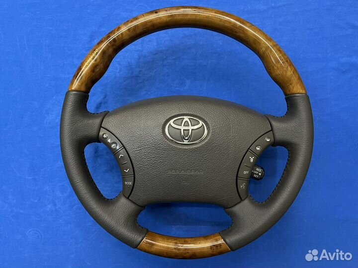 Руль Clazzio с косточкой дерево Land Cruiser 100