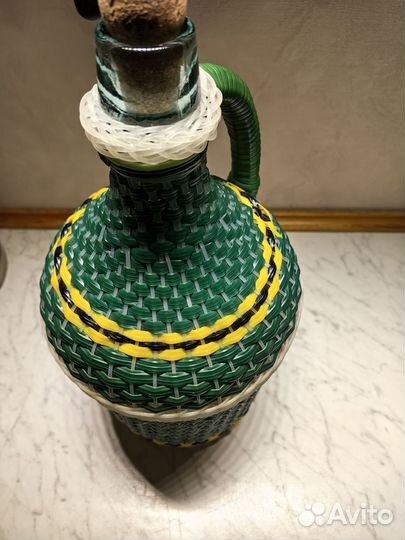 Графин бутыль плетеный СССР