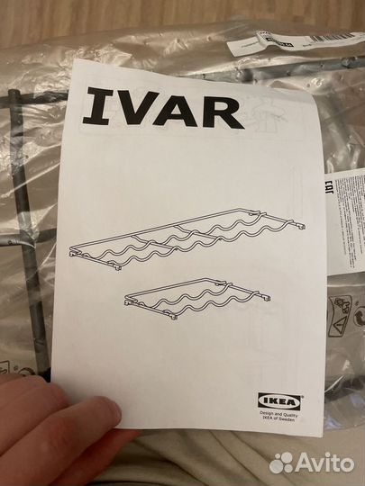 Полка для бутылок вина ivar IKEA икея в стеллаж