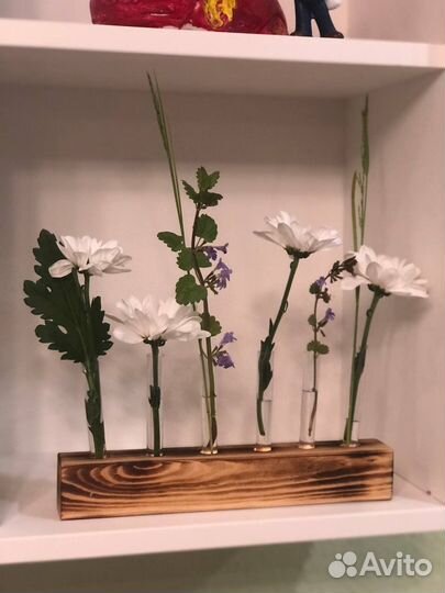 Подставка для цветов деревянная