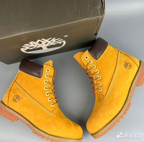 Ораньжевые Timberland с мехом