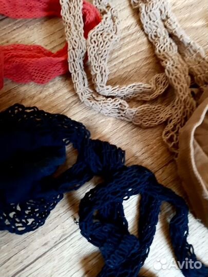 Шарф из пайеток колготки сетка