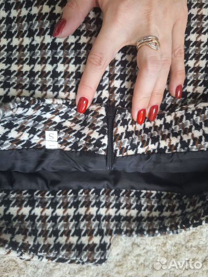 Юбка мини теплая