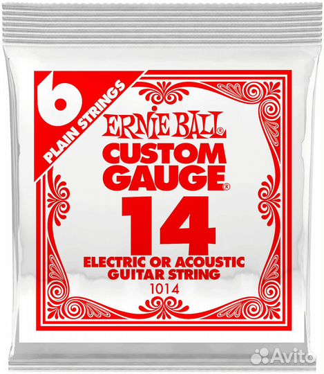 Ernie ball 1014 Plain Steel.014 - Струна одиночн