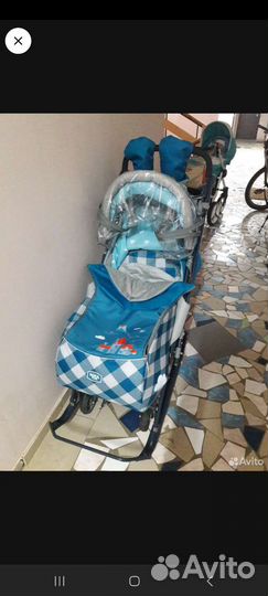 Санки коляска ника 7-4