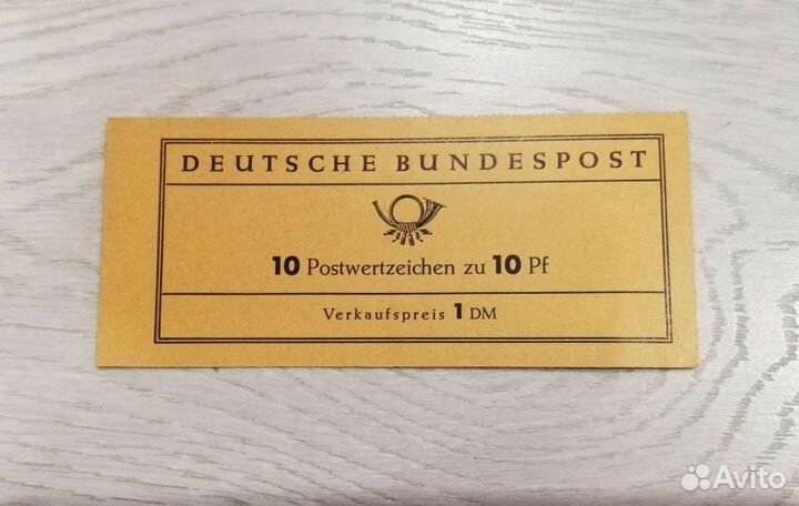 Блок-книжка немецких марок Теодор Хойс 1954г