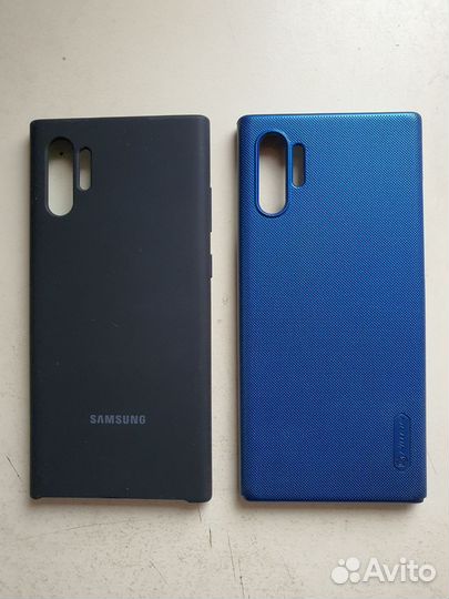 Чехол кожаный оригинал на Samsung Note 10+ Новый