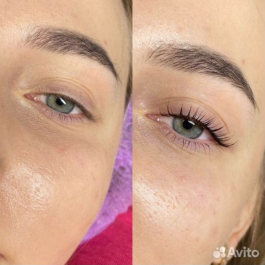 Комплекс ламинирование ресниц+Д/У бровей