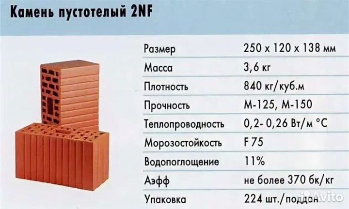 2.1 нф двойной кирпич