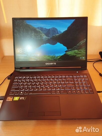 Игровой ноутбук gigabyte A5 K1 rtx 3060, ryzen 5