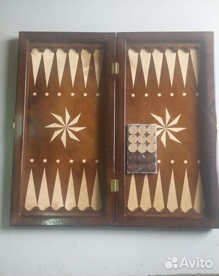 Нарды шахматы шашки 3в1 ручной работы резные