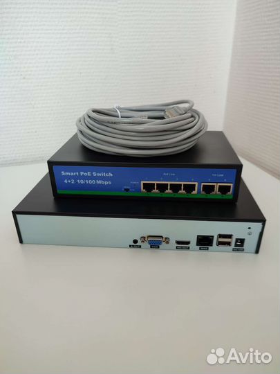 Комплект видеонаблюдения IP 4MP комнатный