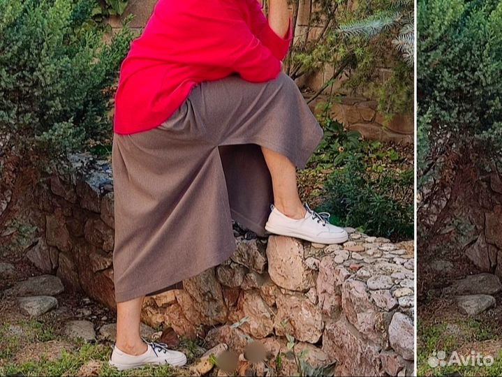 Юбка женская трикотажная макси 52 размер