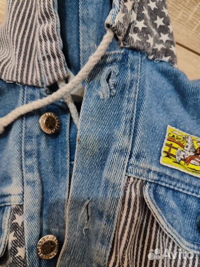 Винтажная джинсовая куртка детская