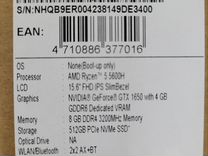 Ноутбук Acer Nitro 5 Ryzen 5600H/8RAM/512SSD/GTX16