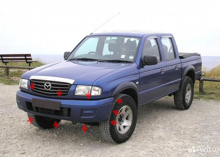 Бампер высокопрочный Mazda B2500