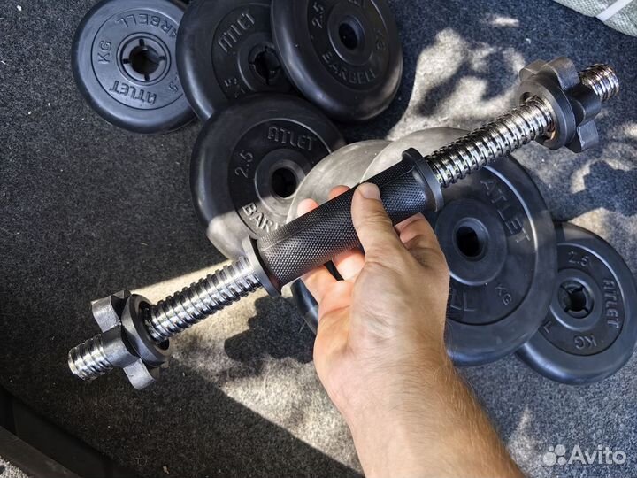 Гантель 19 кг разборная