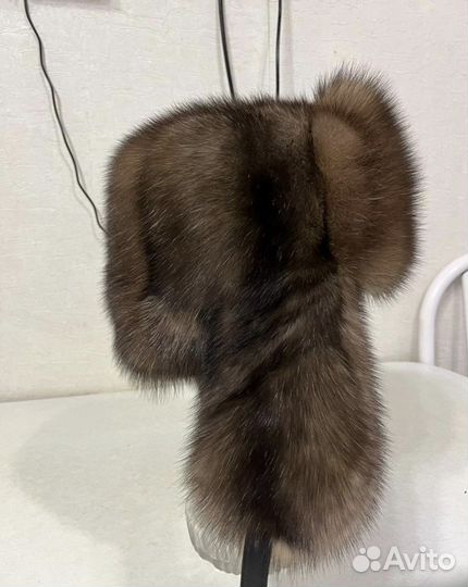 Мужская шапка из соболя