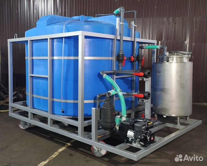 Мобильный растворный узел для кас, жку, сзр