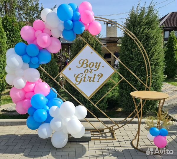 Фотозона, воздушные шары, пайетки, каркас