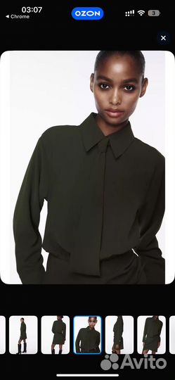 Платье zara с драпировкой и 