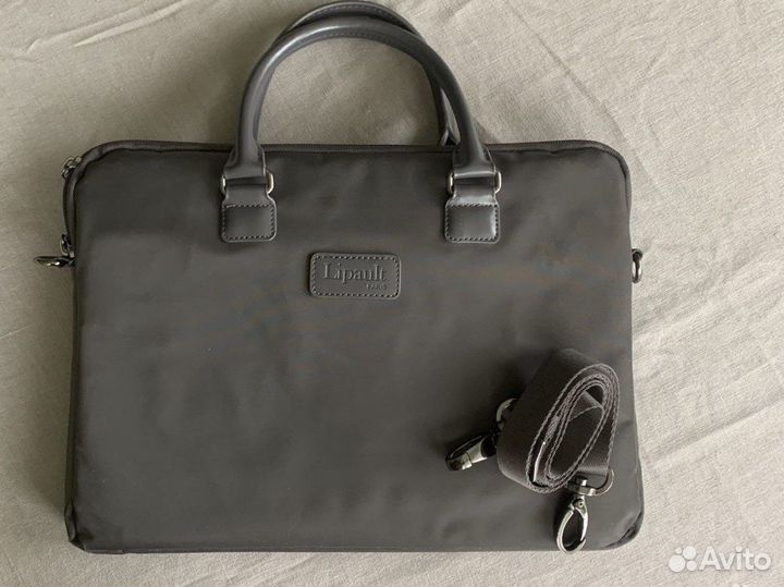 Сумка для ноутбука 17 документов Lipault серая